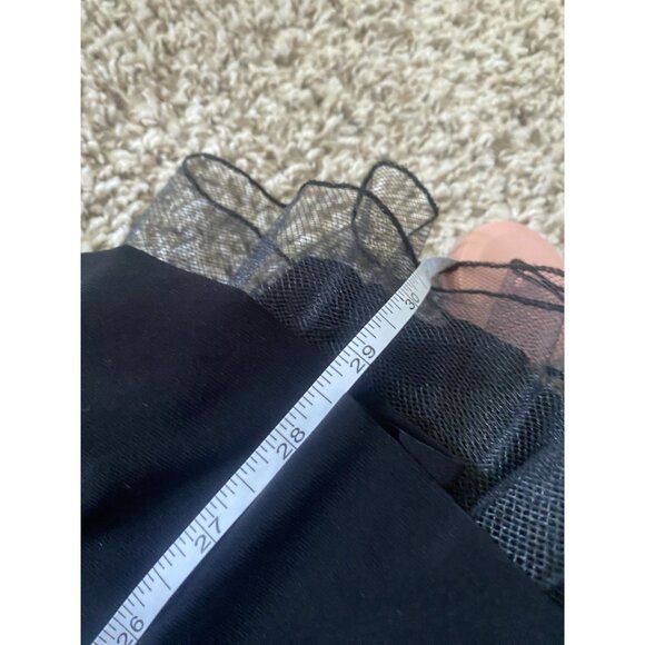 Vintage 90s B. Smart Size 4 Black Halter Ruched Tool Skirt Mini Dress - Picture 15 of 15